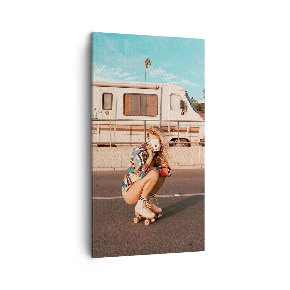 Quadro em tela - Sorria, por favor! - 45x80 cm