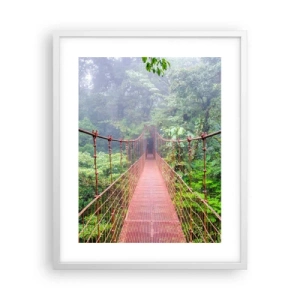 Pôster em moldura branca - Suspenso acima das copas - 40x50 cm