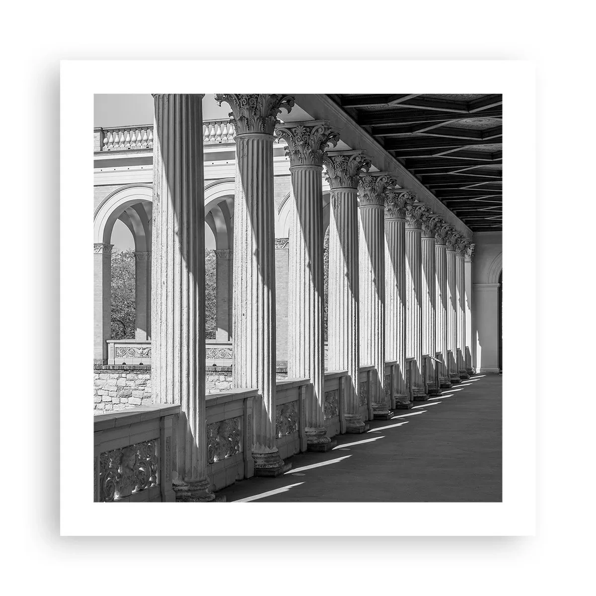 Pôster - Arcada ensolarada - 50x50 cm