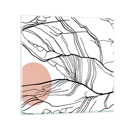 Quadro em vidro - Numa rede de galhos - 60x60 cm