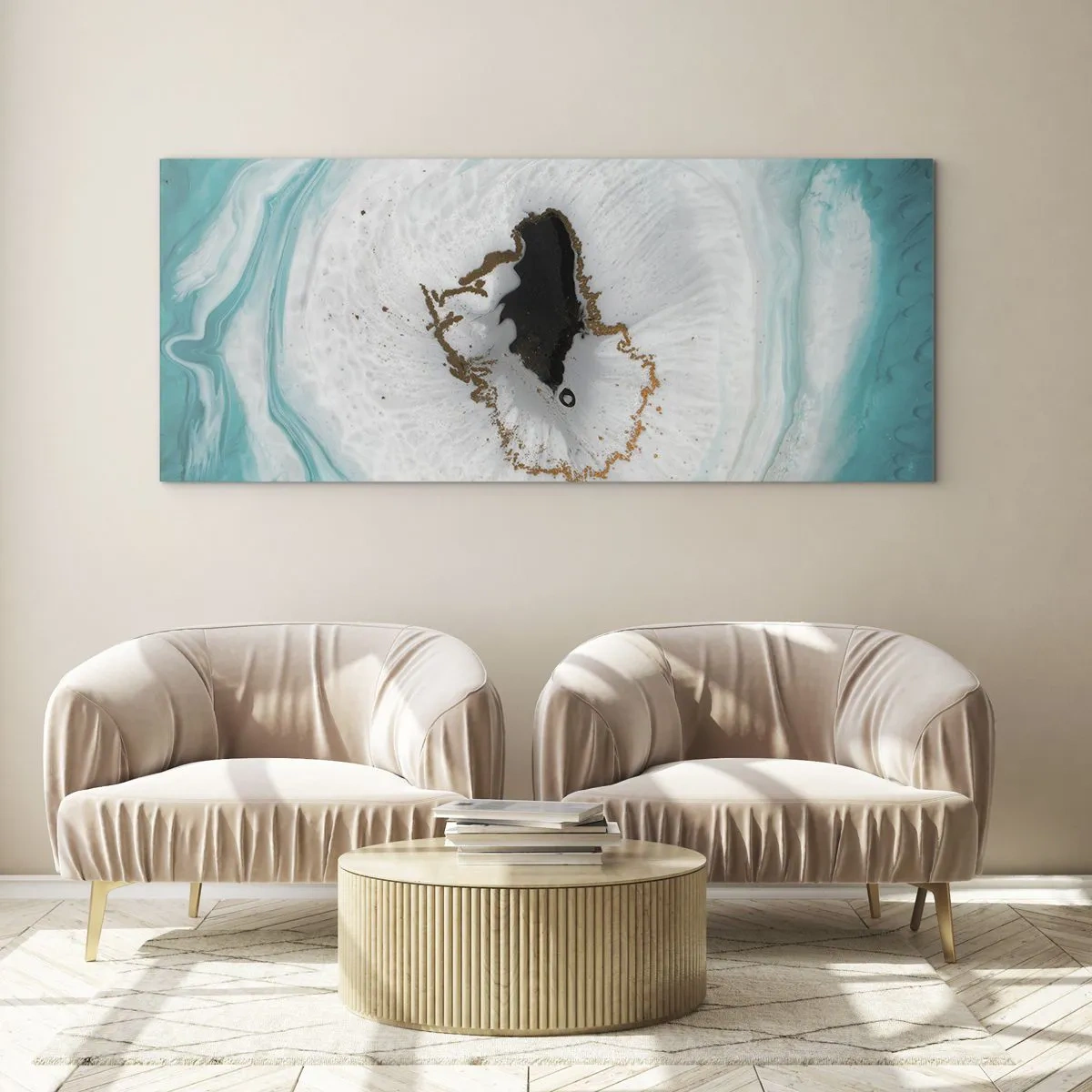 Quadro em vidro - Penetrar no interior - 90x30 cm