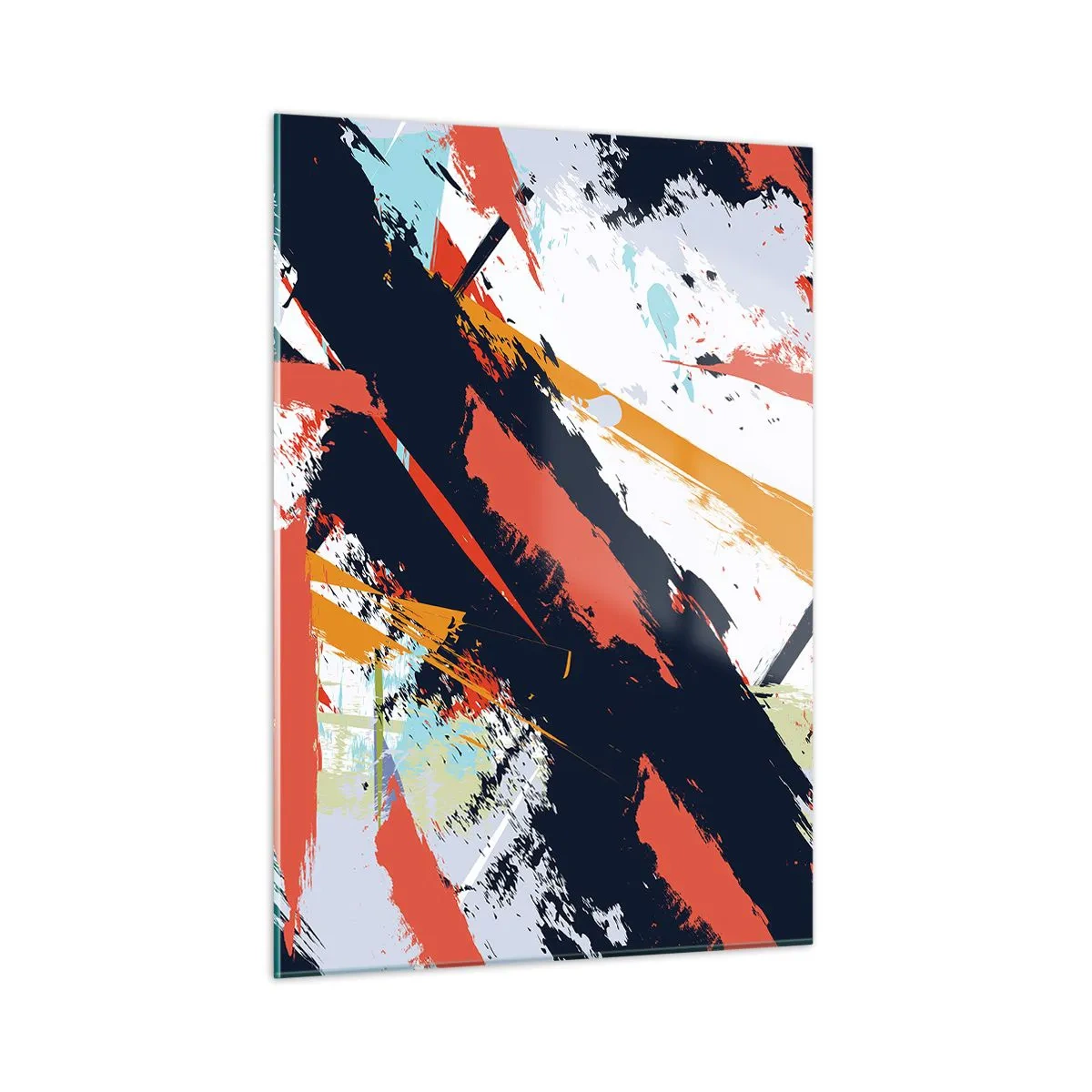 Quadro em vidro - Composição dinâmica - 50x70 cm