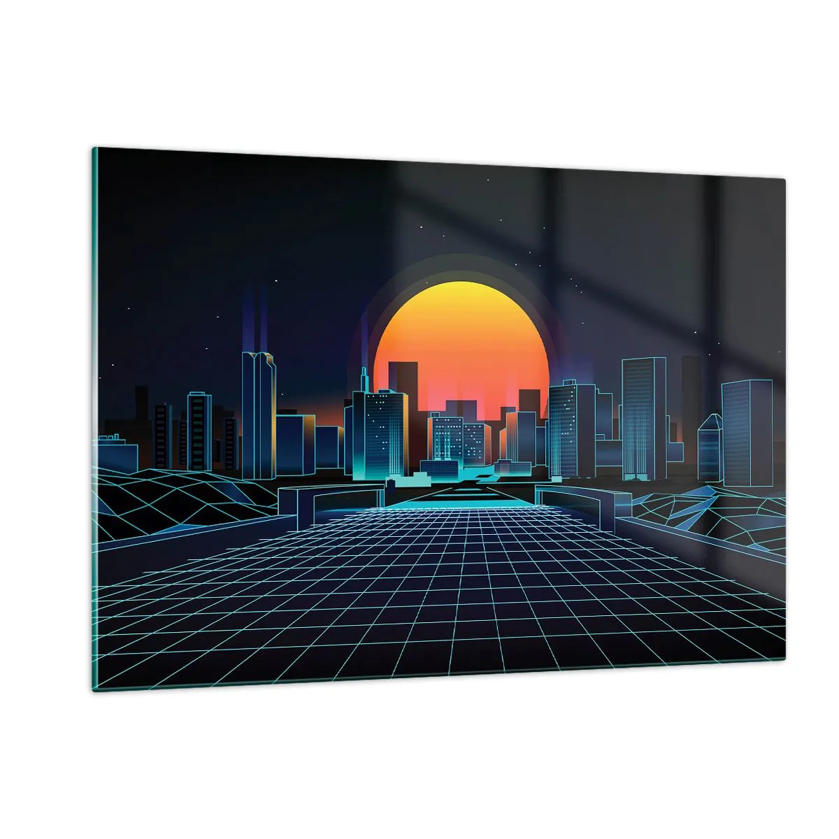 Quadro em vidro - Ainda quer ir para o mundo real? - 120x80 cm