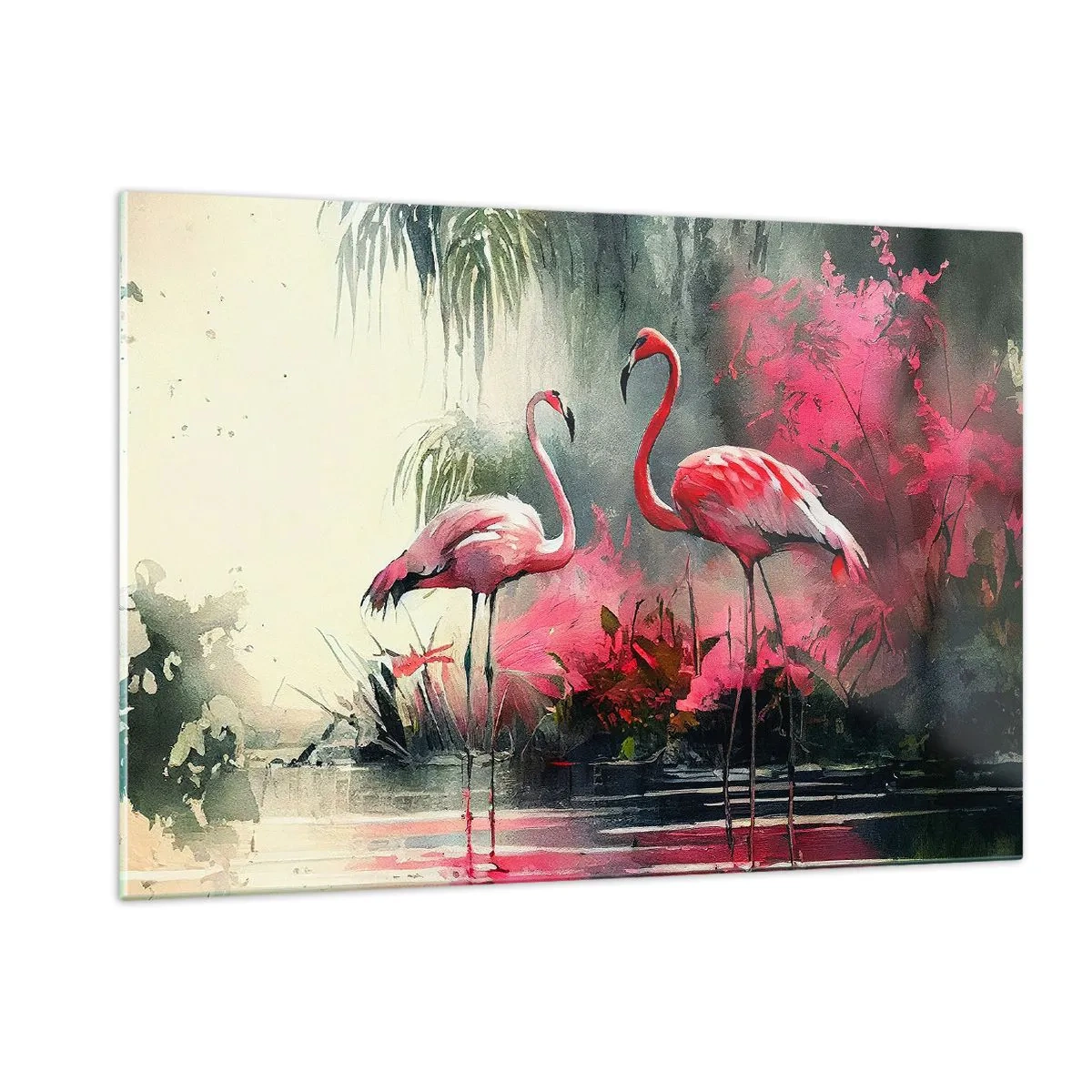 Quadro em vidro - Uma lição de graça natural - 120x80 cm