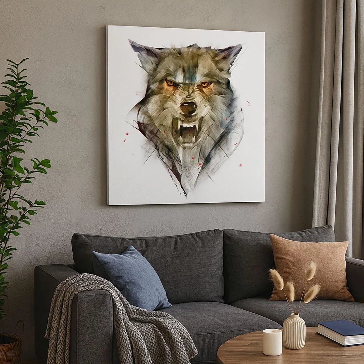 Quadro em tela - Nem um passo! - 30x30 cm