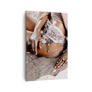 Quadro em tela - Expulsa pelas ondas? - 80x120 cm