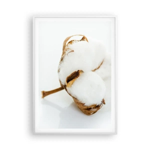 Pôster em moldura branca - Suave por natureza - 70x100 cm