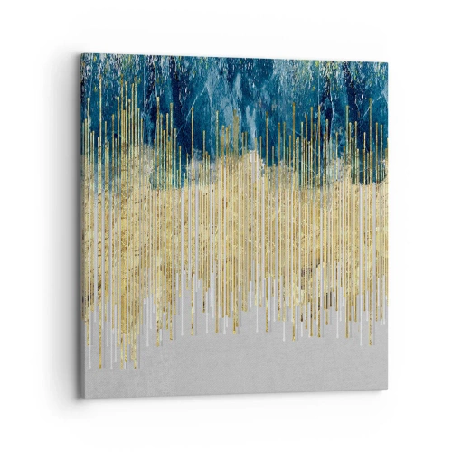 Quadro em tela - Borda dourada - 70x70 cm