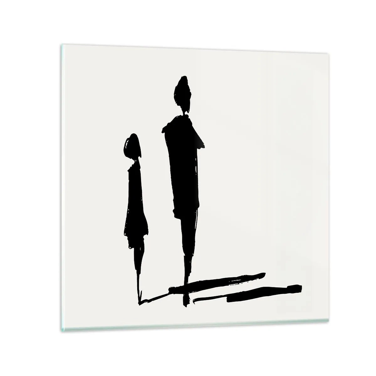 Quadro em vidro - Certeza que juntos? - 50x50 cm