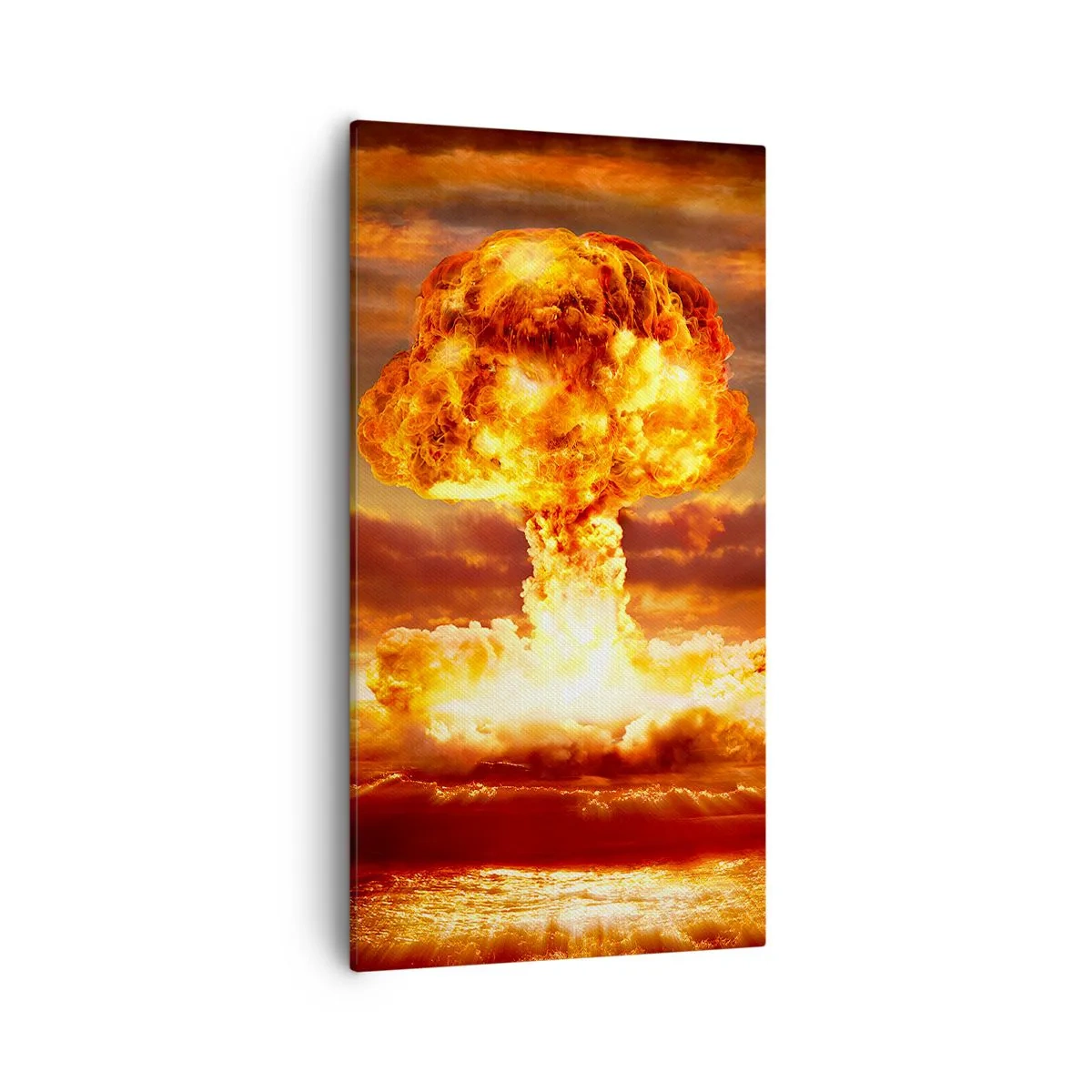 Quadro em tela - E o fim vai chegar - 55x100 cm