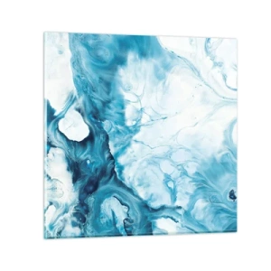 Quadro em vidro - Concerto Azul - 50x50 cm