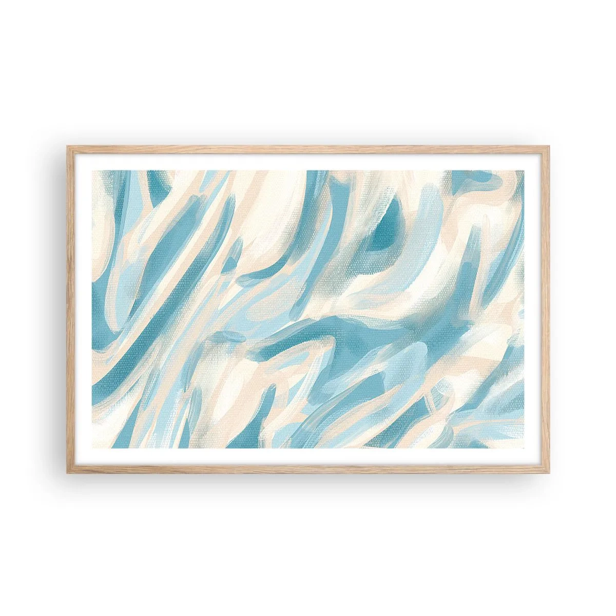 Pôster com moldura de carvalho claro - Brisas de primavera - 91x61 cm