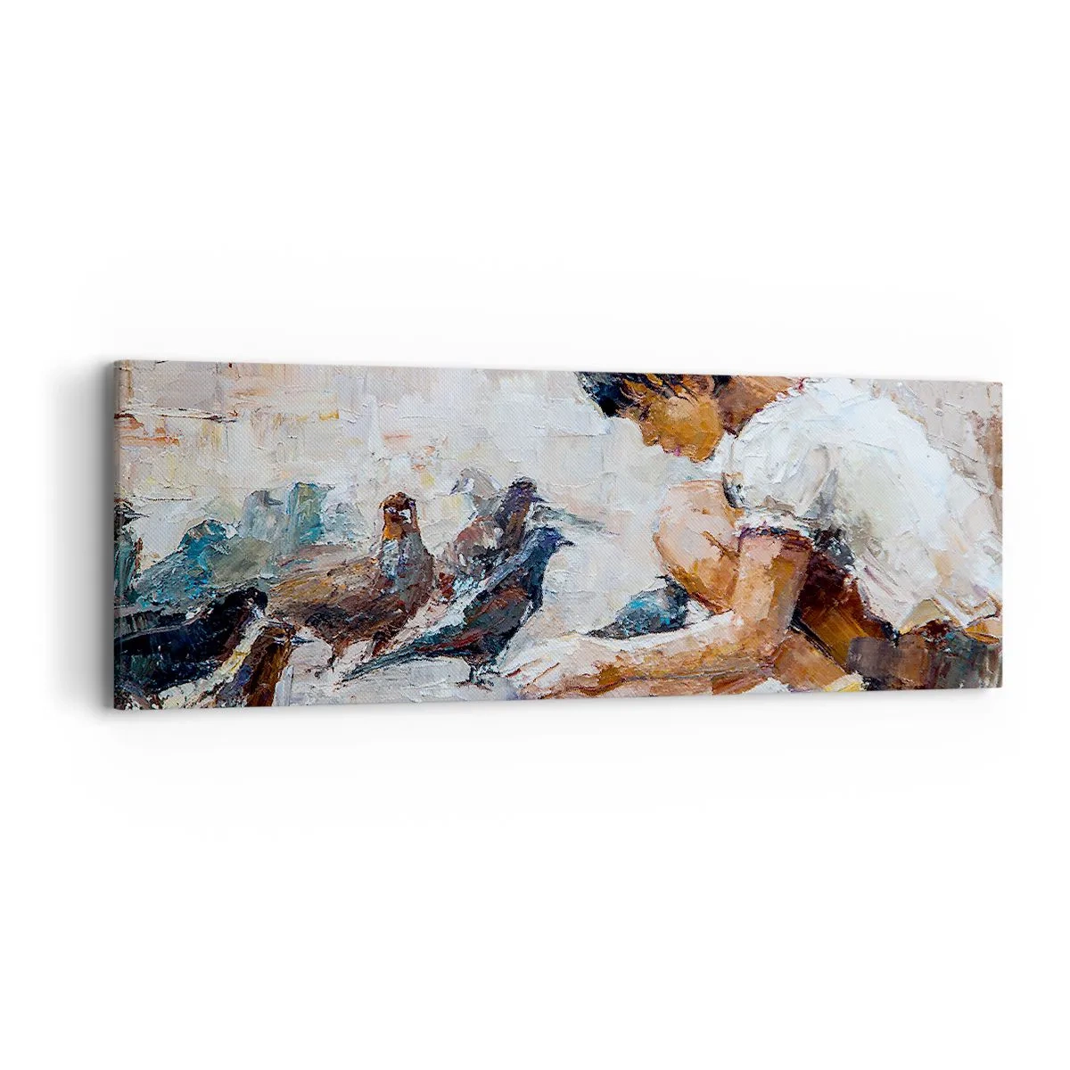 Quadro em tela - Pequenos e queridos - 90x30 cm