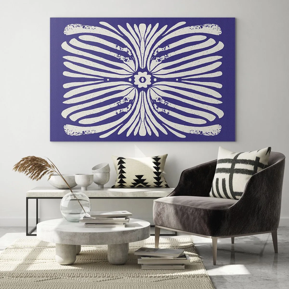 Quadro em vidro - Inspirações étnicas - 120x80 cm