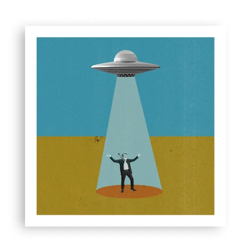 Pôster - Encontro próximo - 60x60 cm