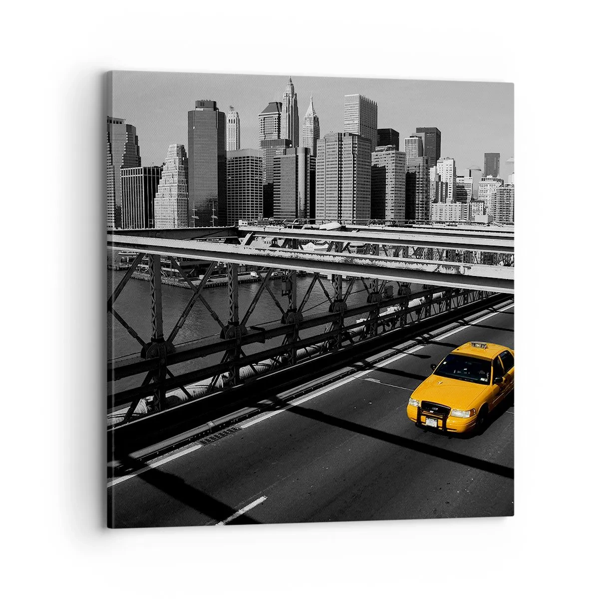 Quadro em tela - A cor da cidade grande - 70x70 cm