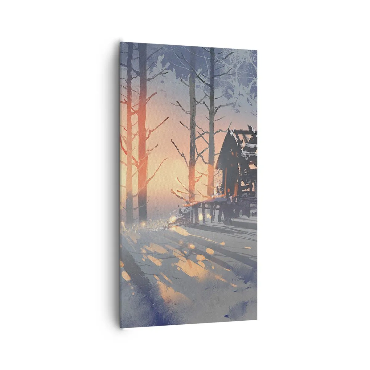 Quadro em tela - Somente o sol espreita aqui - 65x120 cm