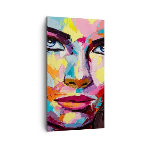 Quadro em tela - A alma também é colorida - 45x80 cm