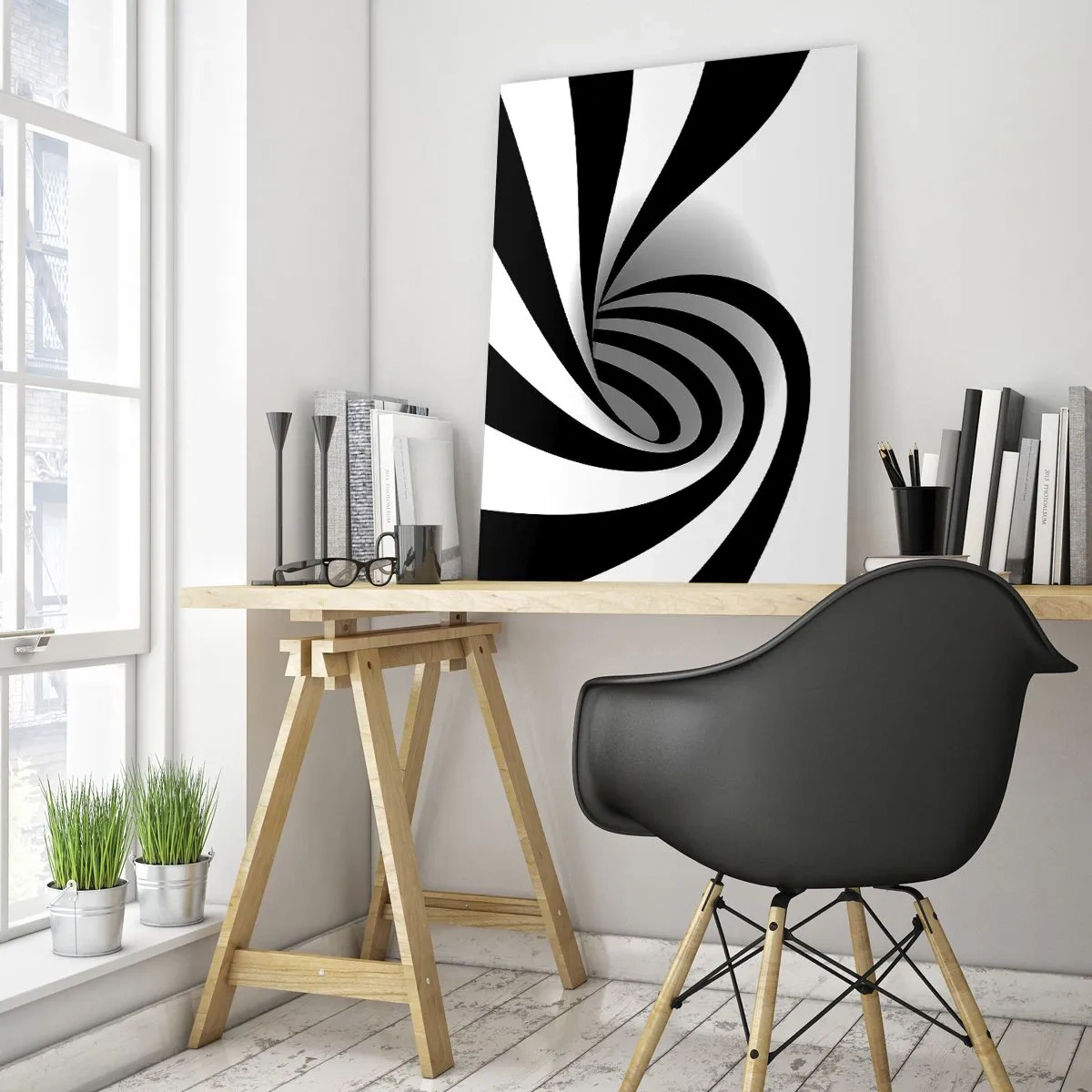 Quadro em vidro - No entanto, gira - 50x70 cm