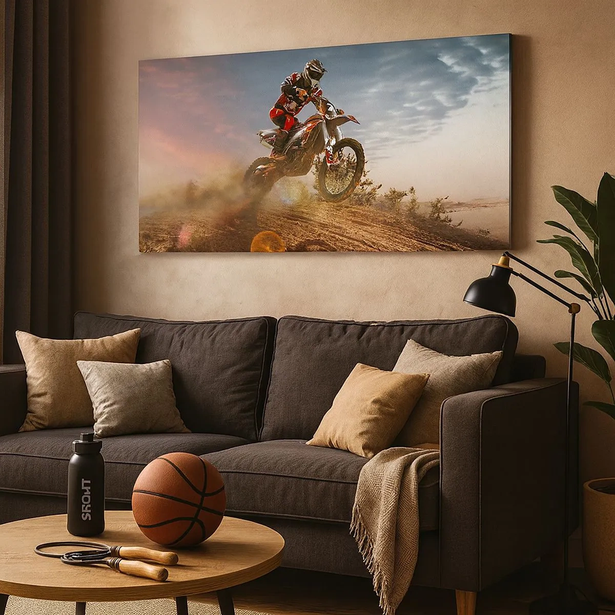 Quadro em tela - Pela vitória - 100x40 cm