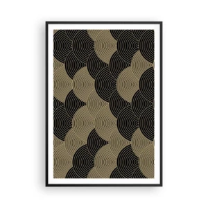 Pôster com moldura preta - Unidade na multiplicidade - 70x100 cm