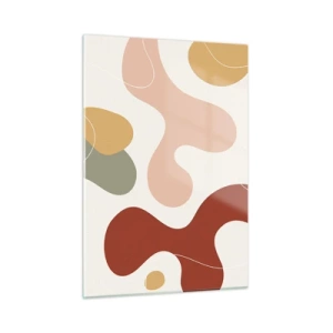 Quadro em vidro - Ziguezagues ornamentais - 50x70 cm