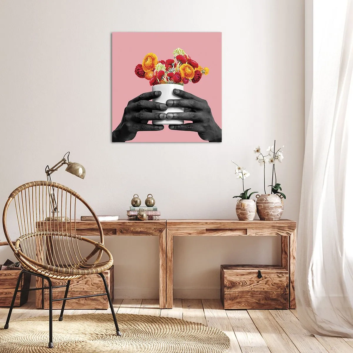 Quadro em tela - A apoteose da vida - 60x60 cm