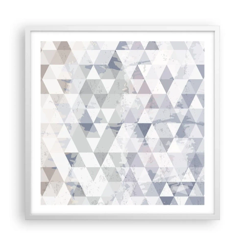 Pôster em moldura branca - Em ritmo para três - 60x60 cm