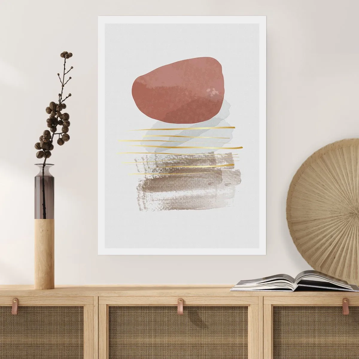 Pôster - Colunata abstrata - 50x70 cm