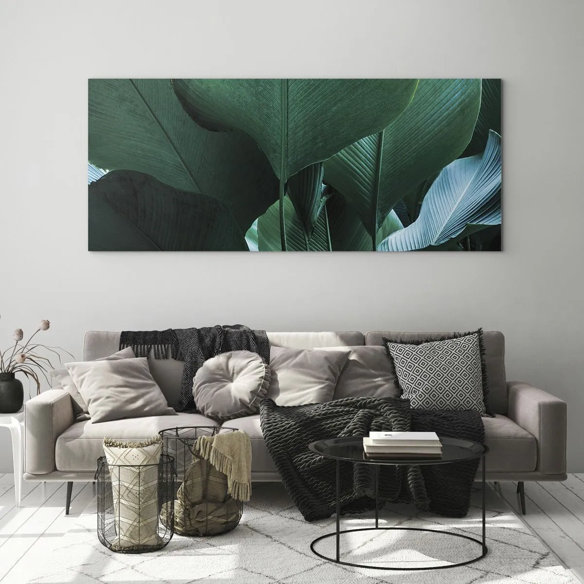 Quadro em vidro - De frente para a luz - 90x30 cm