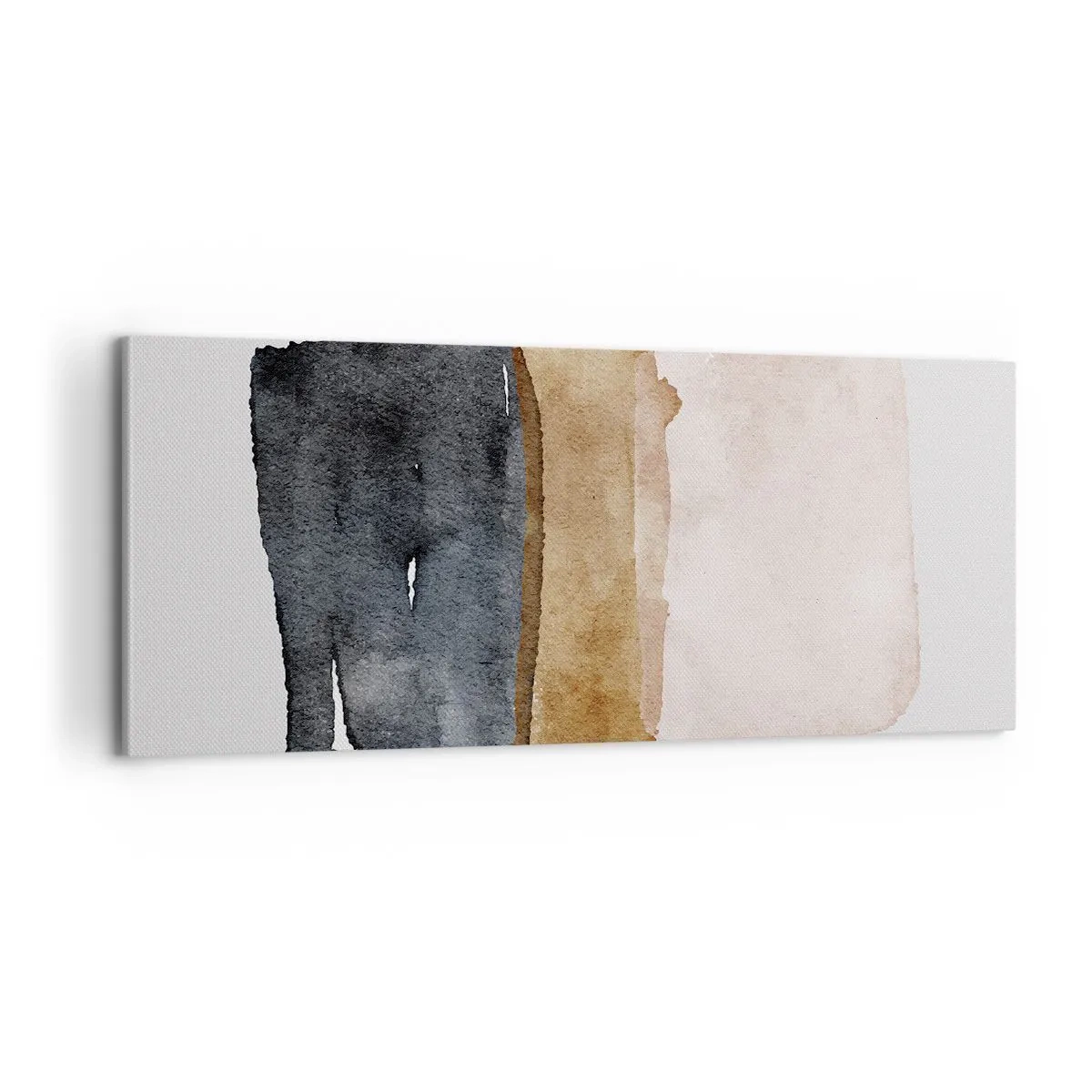 Quadro em tela - Composição das cores da terra - 100x40 cm