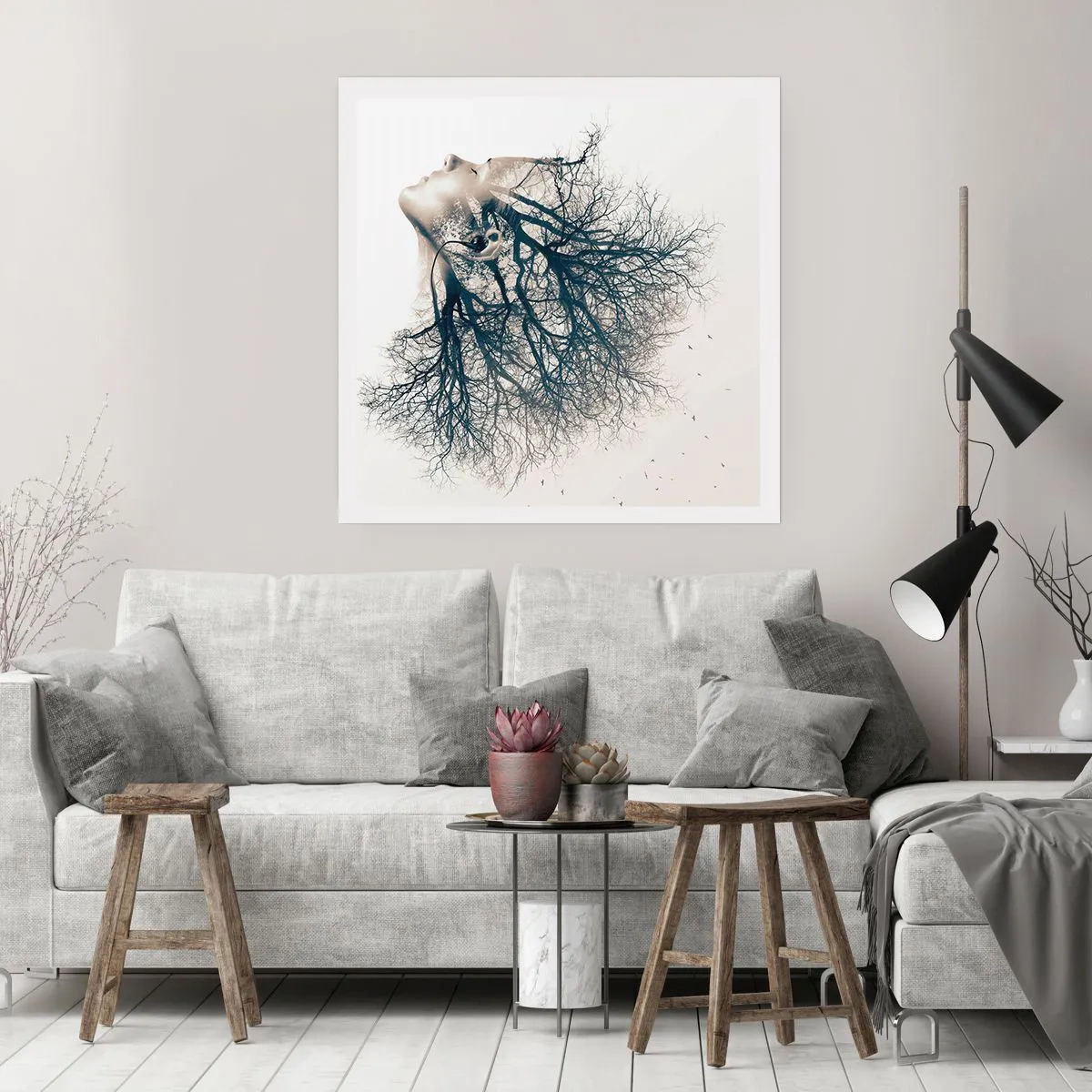 Pôster - Ouvir o sussurro da árvore - 60x60 cm