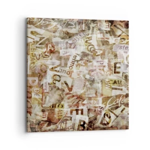 Quadro em tela - Unificando a conversa fiada - 70x70 cm