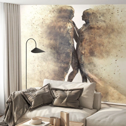 Papel de Parede Standard Eco - Do pó vieram para amar - Abstração, Mulher e Homem, Amor - 400x280 cm