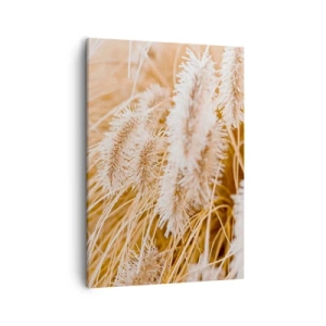 Quadro em tela - O murmúrio dourado das plantas - 50x70 cm