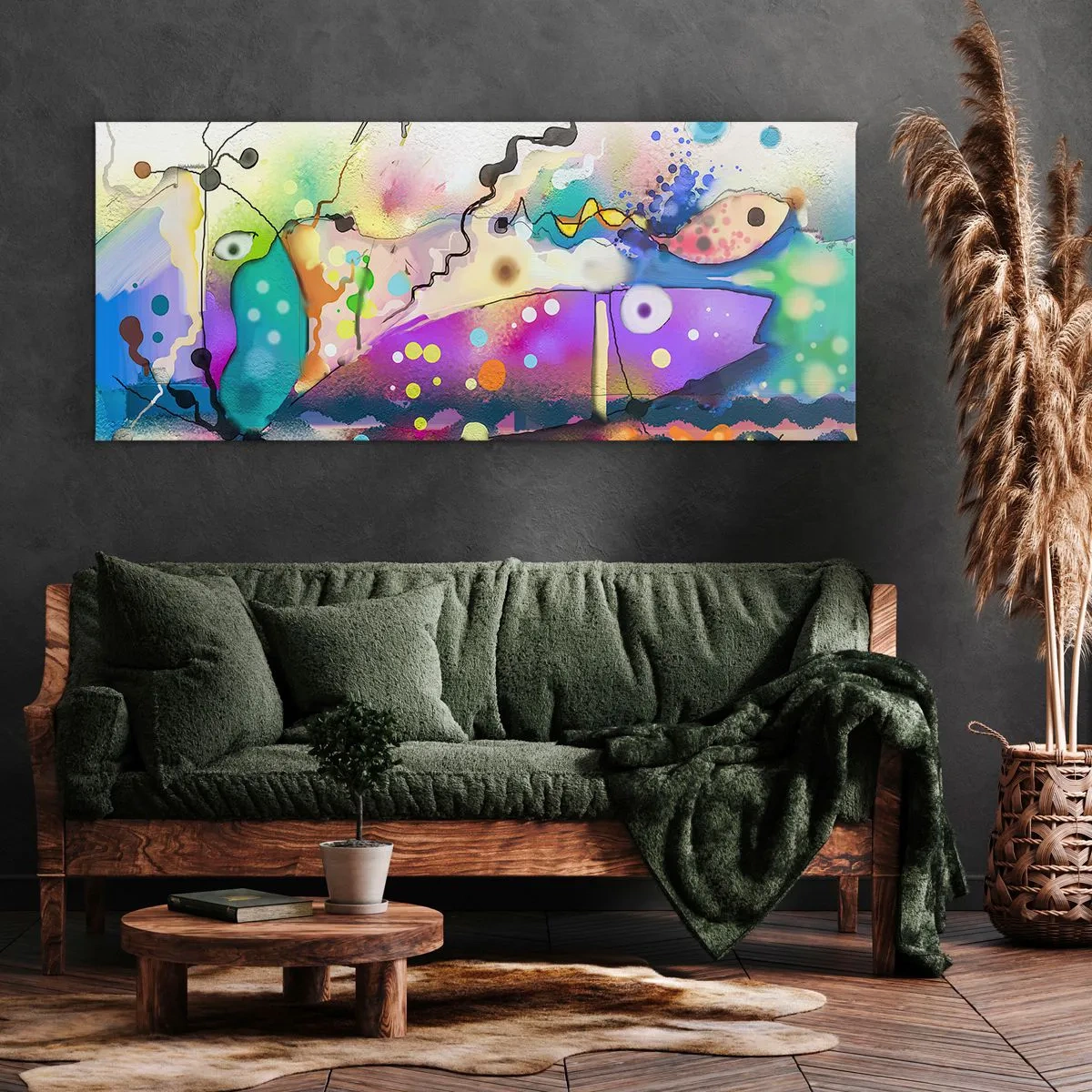 Quadro em tela - Sem palavras! - 160x50 cm