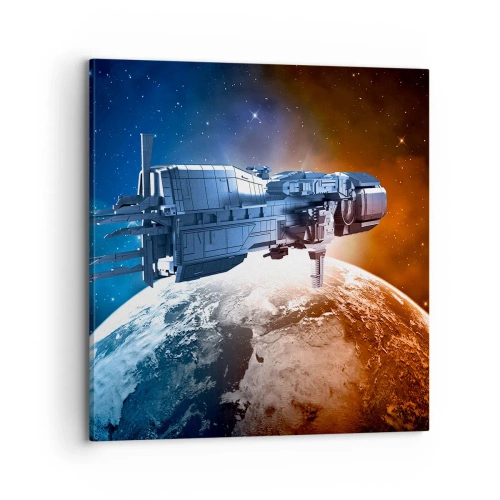 Quadro em tela - Observador atento - 70x70 cm