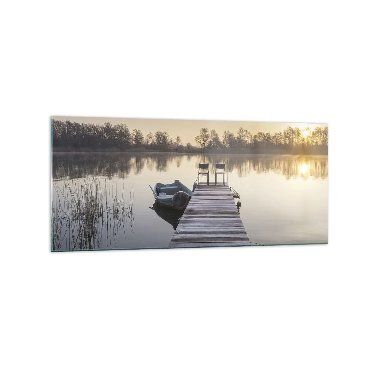 Quadro em vidro - Voltarei dentro de algum tempo - 120x50 cm