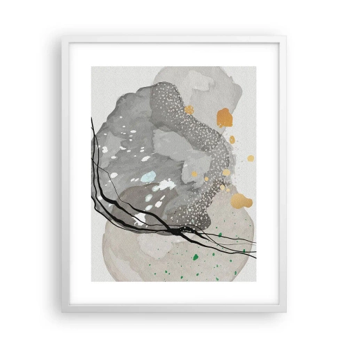 Pôster em moldura branca - Composição orgánica - 40x50 cm
