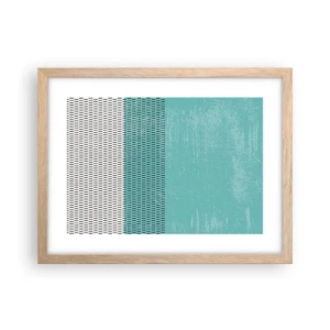 Pôster com moldura de carvalho claro - Composição equilibrada - 40x30 cm