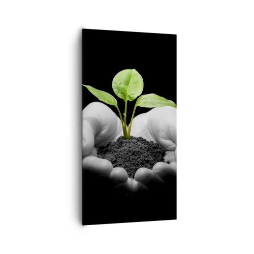 Quadro em tela - Eu amo a natureza, eu a protejo - 65x120 cm