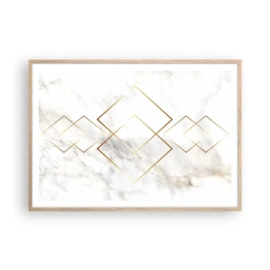 Pôster com moldura de carvalho claro - Vista ao infinito - 100x70 cm