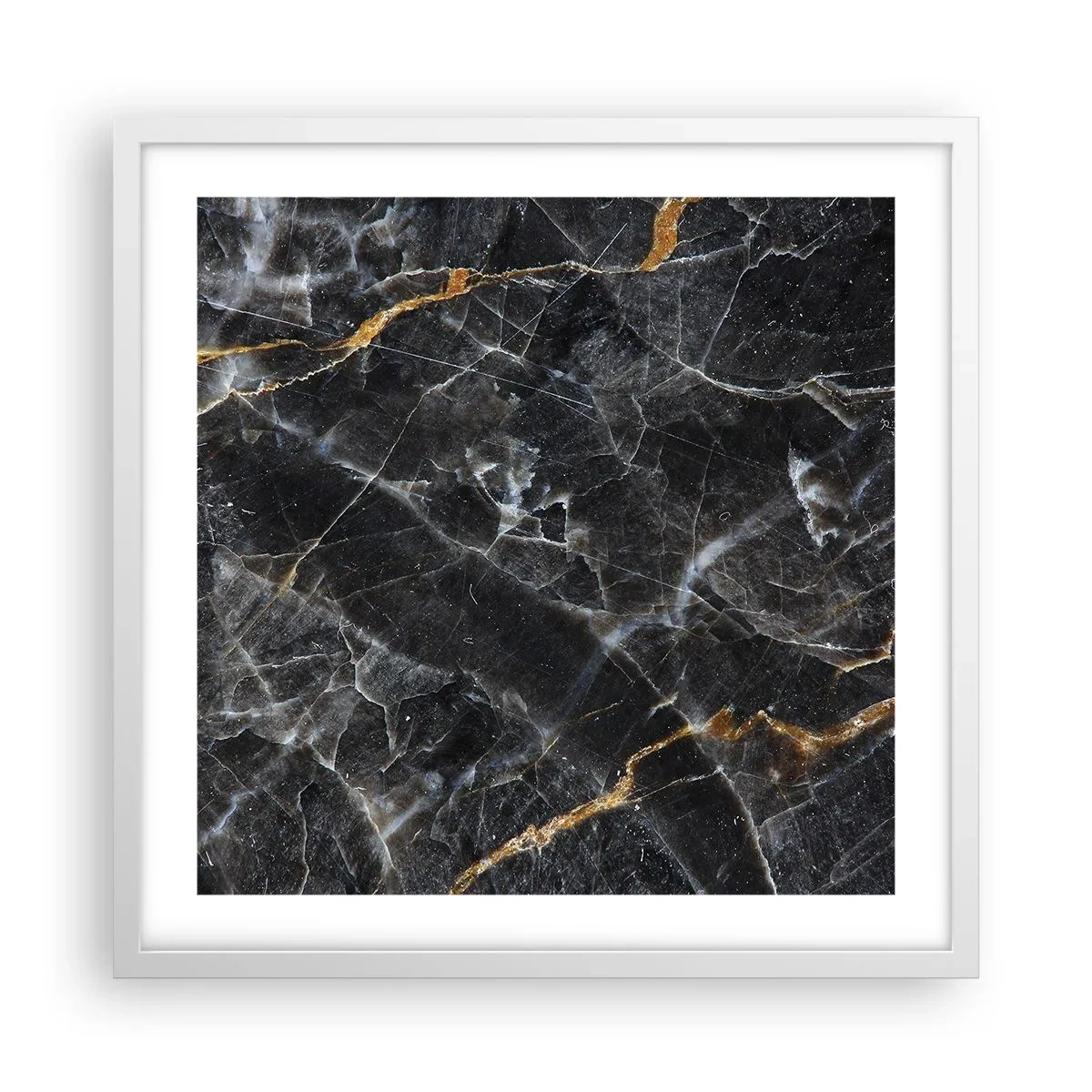 Pôster em moldura branca - A vida interior da pedra - 50x50 cm