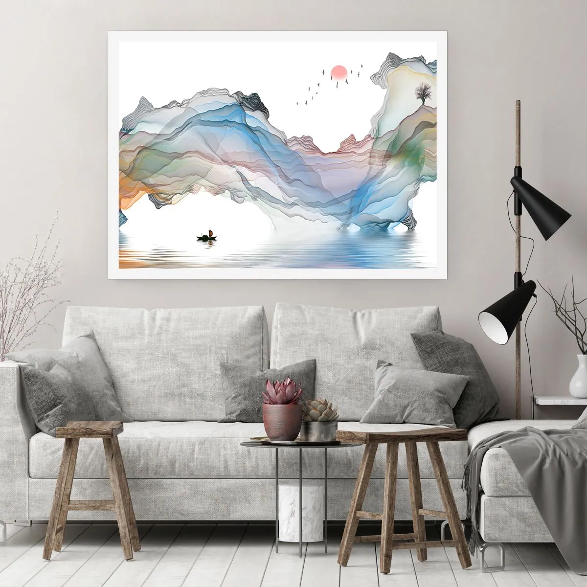Pôster - Em direção às montanhas de cristal - 50x40 cm