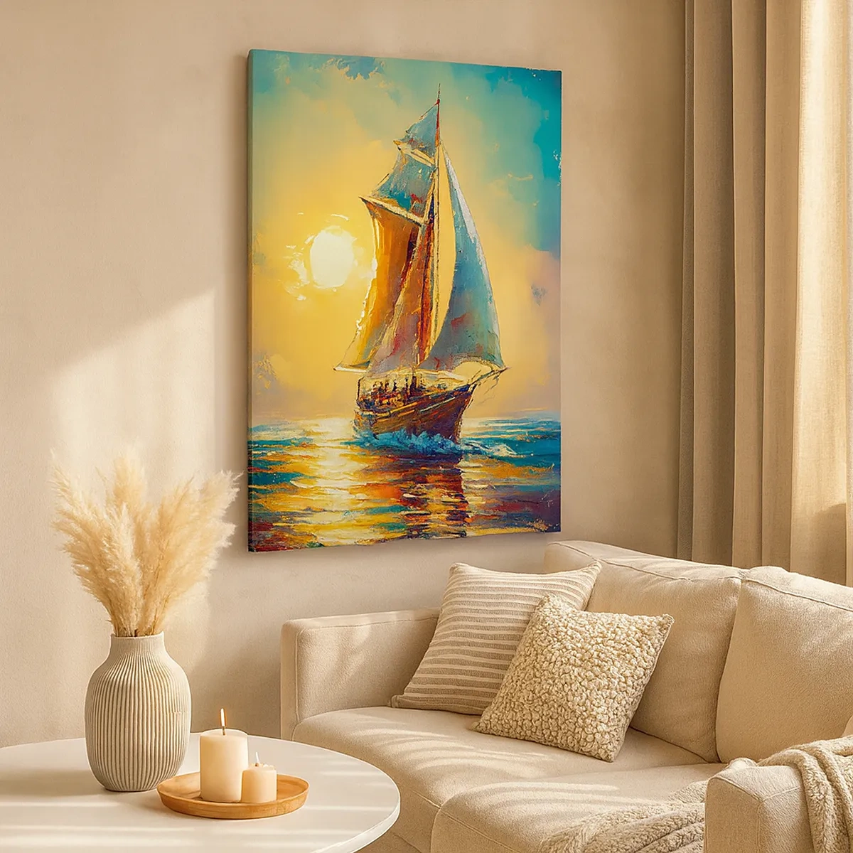 Quadro em tela - A todo vapor - 50x70 cm