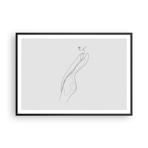 Pôster com moldura preta - Apenas uma promessa - 100x70 cm