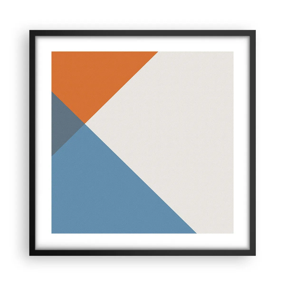 Pôster com moldura preta - Em termos de... - 50x50 cm