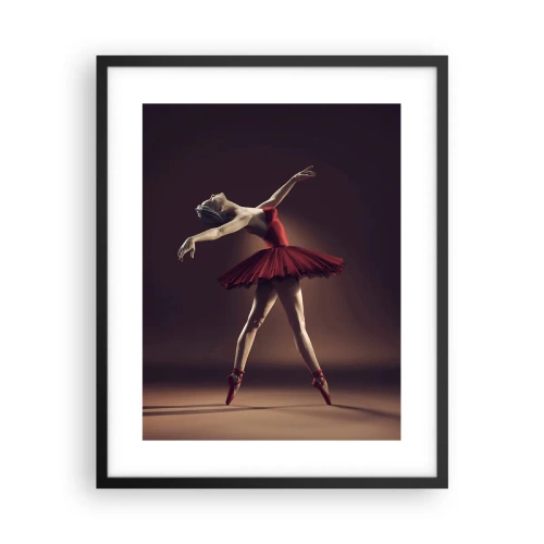 Pôster com moldura preta - Prima ballerina - 40x50 cm