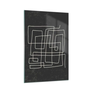 Quadro em vidro - Não é tão simples - 70x100 cm