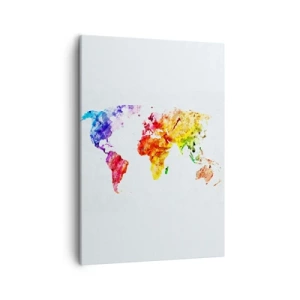 Quadro em tela - Todas as cores do mundo - 50x70 cm